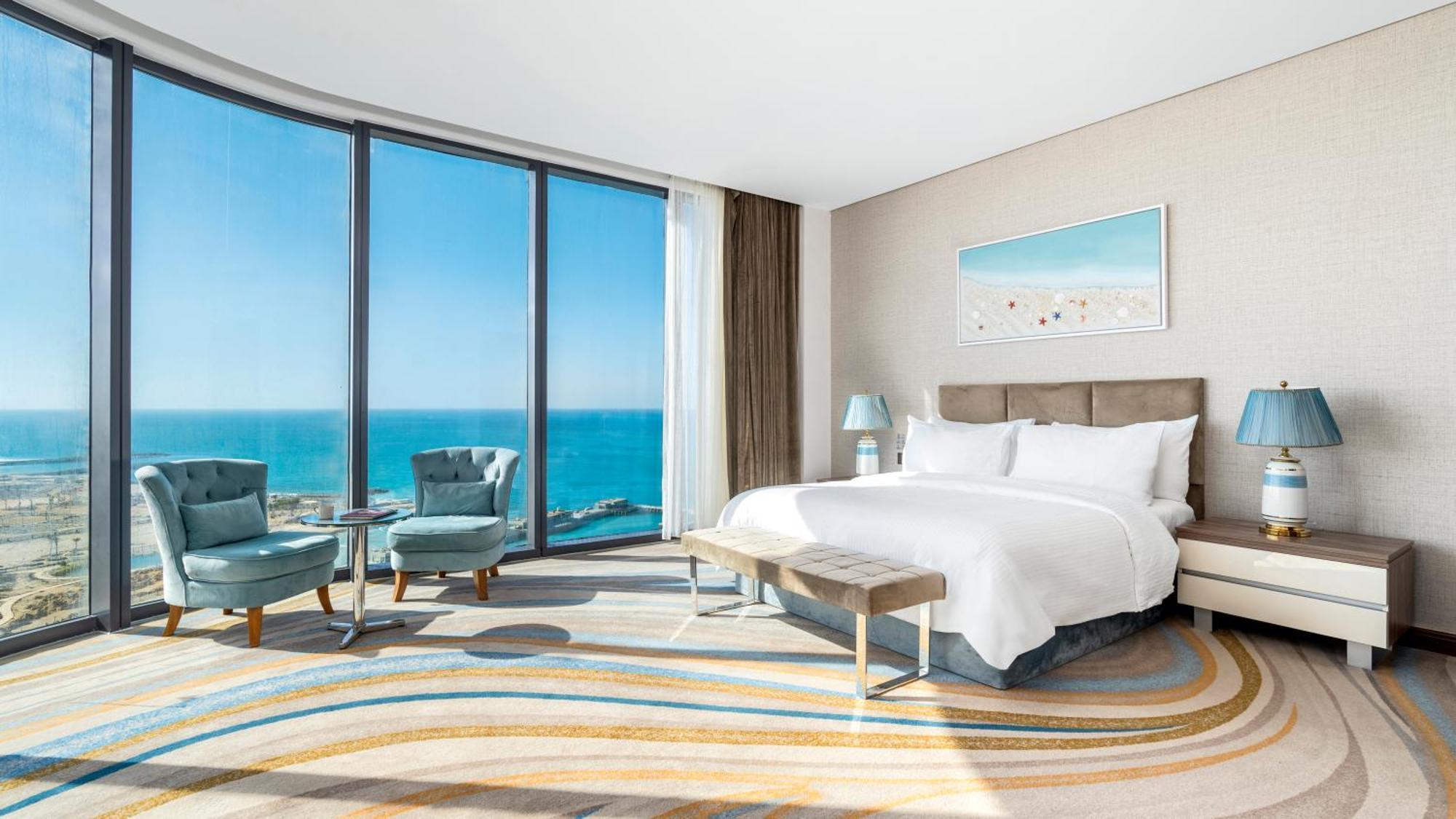 Rixos Premium Alamein El Alamein Exterior foto A bedroom at the hotel
