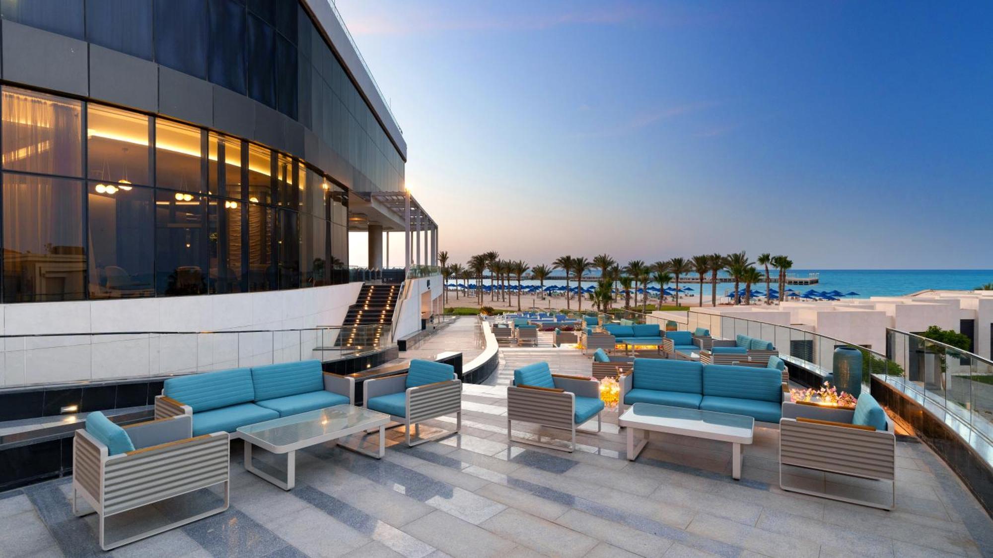 Rixos Premium Alamein El Alamein Exterior foto Beach at the hotel